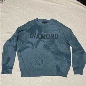 Diamond Supply Co. Floral Blue Crewneck Sweater